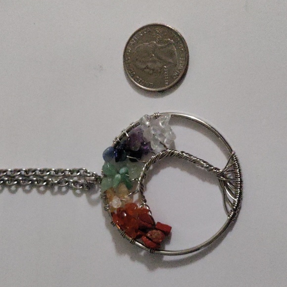 7 Chakras Tree Pendant - Picture 6 of 6